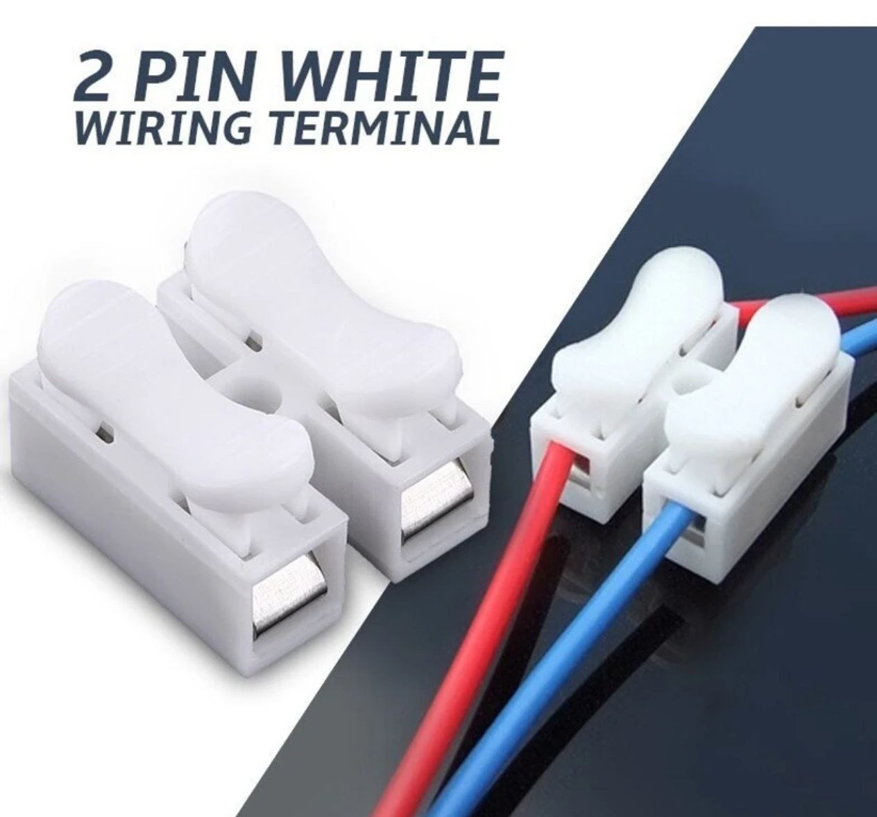 2 way connector pack of 50 , quick cable connector